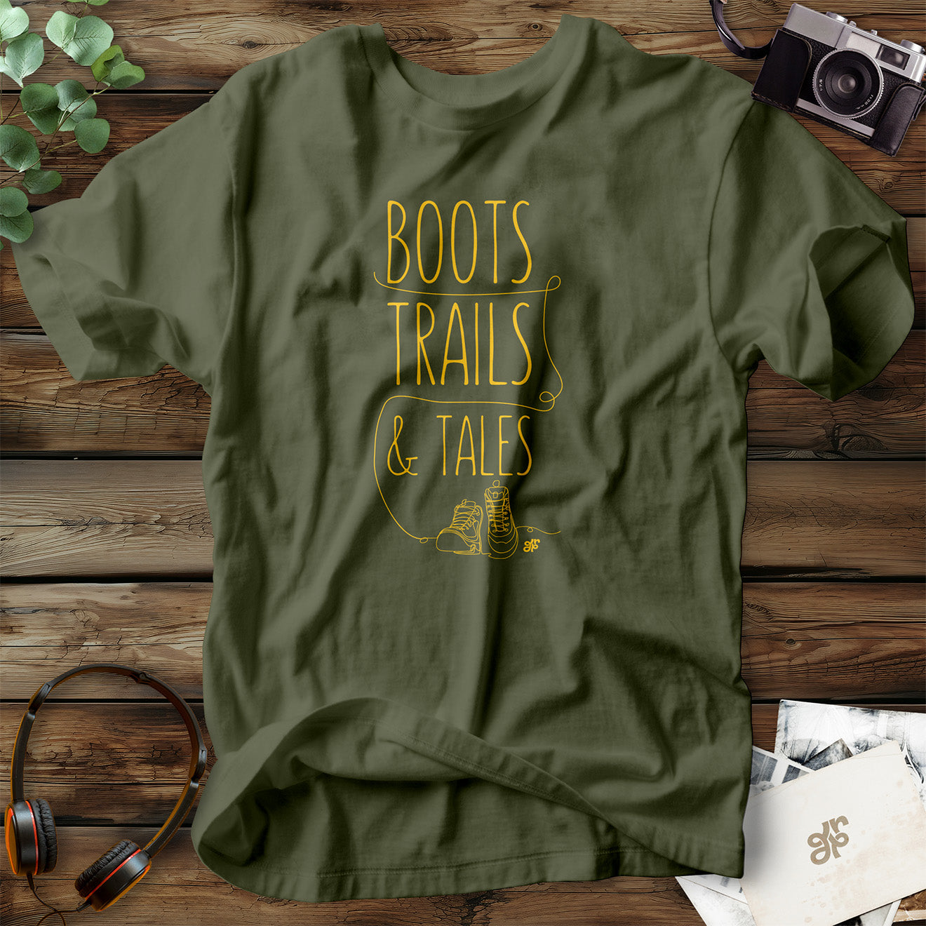 Boots Trails & Tales  T-Shirt