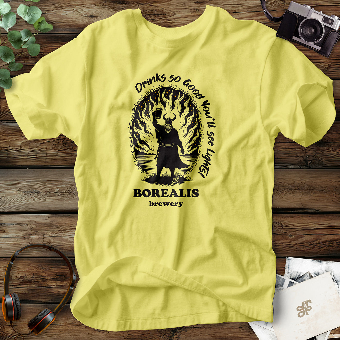 Borealis Brewery Monochrome T-Shirt