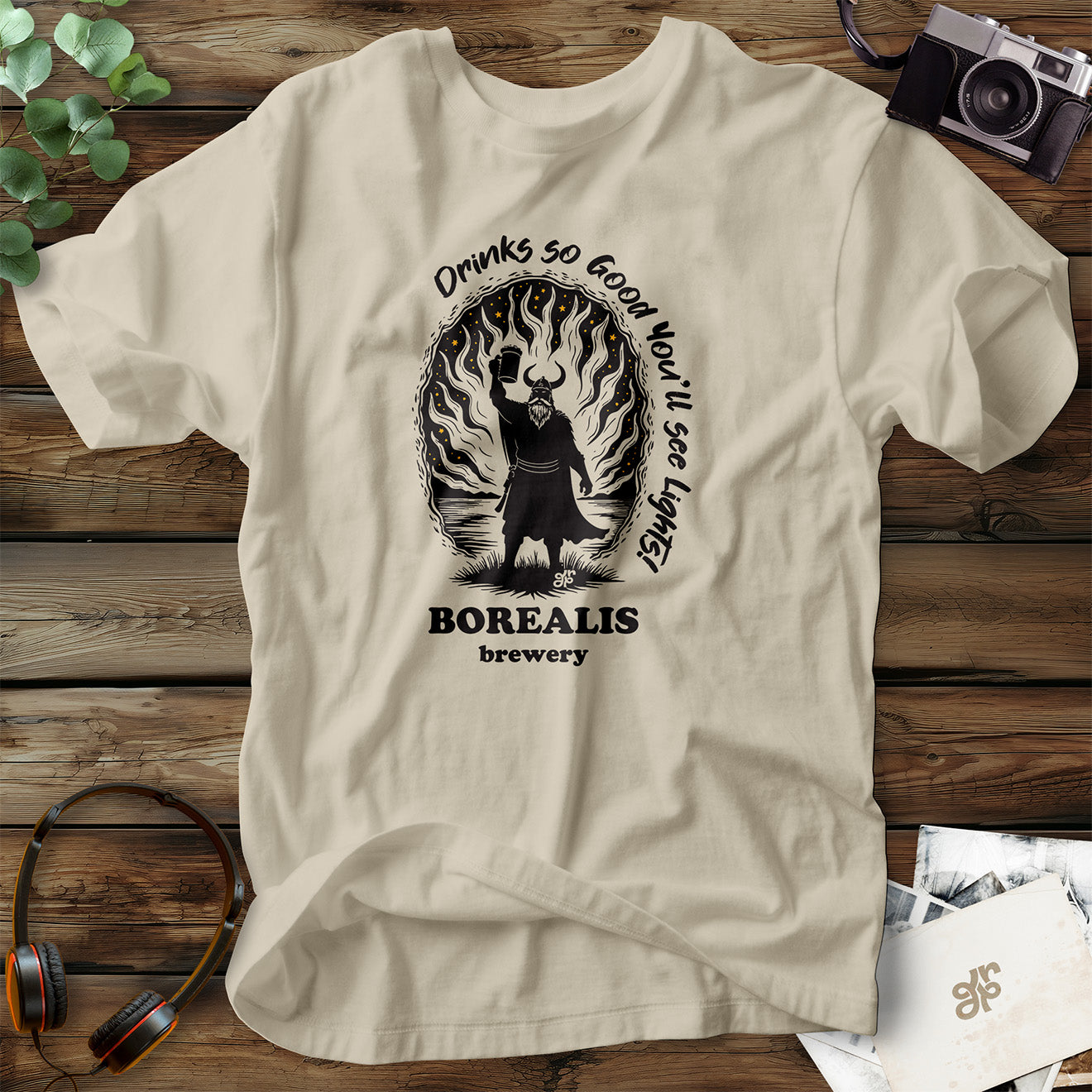 Borealis Brewery Monochrome T-Shirt