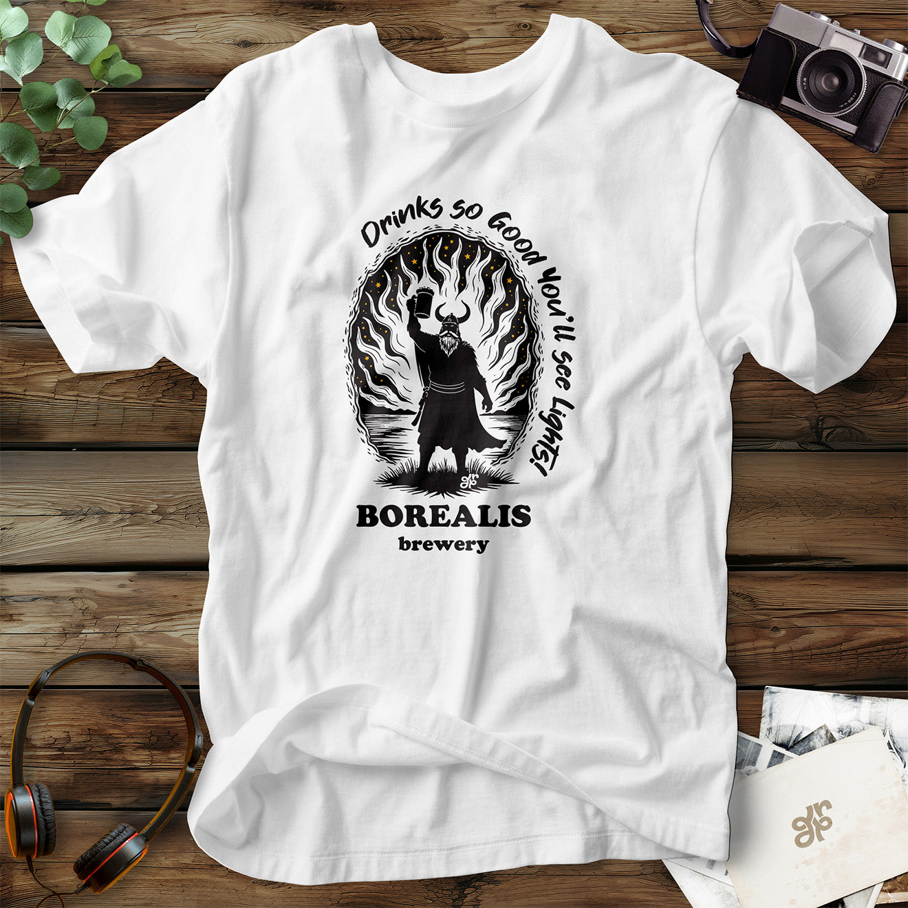 Borealis Brewery Monochrome T-Shirt