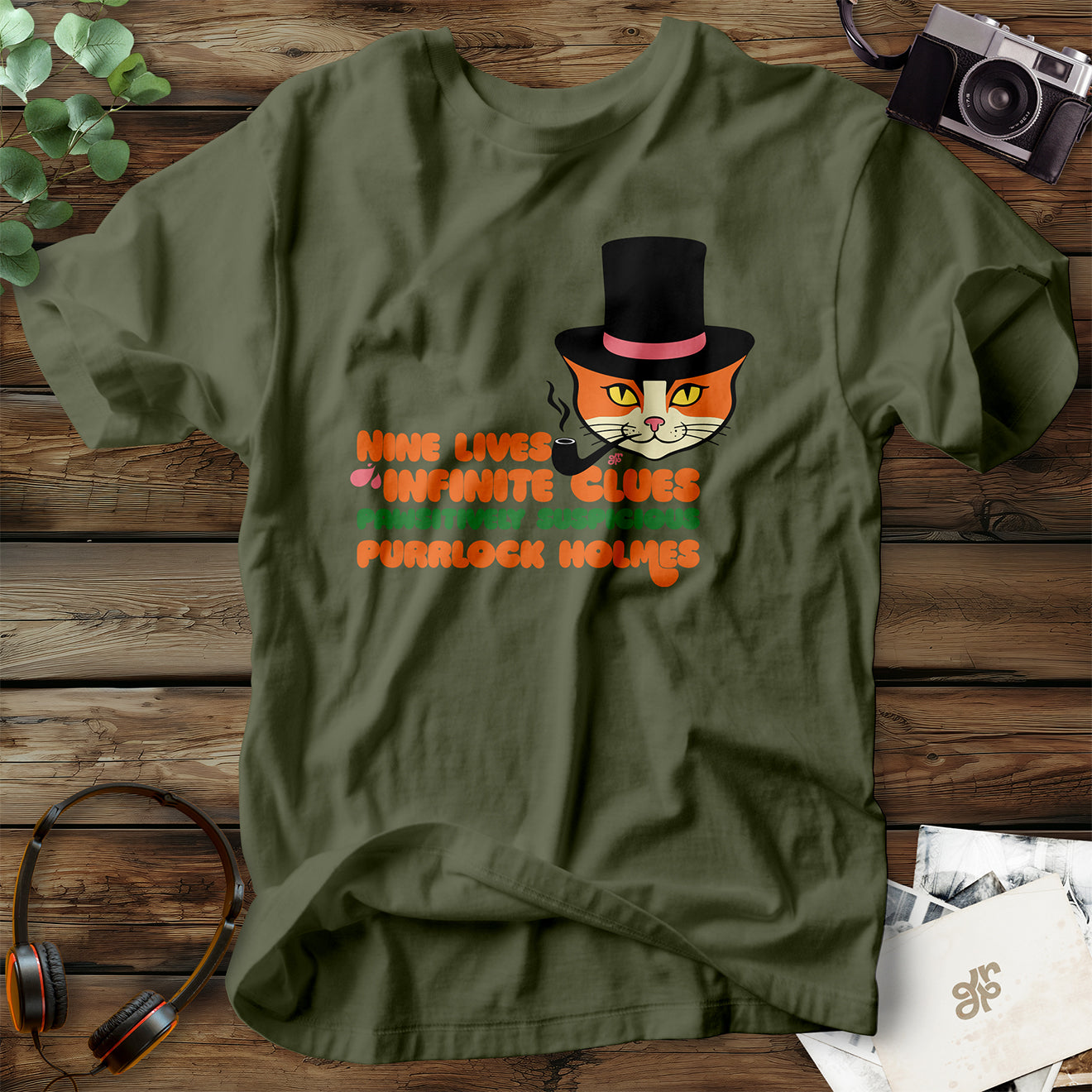 Purrlock Holmes Cat T-Shirt